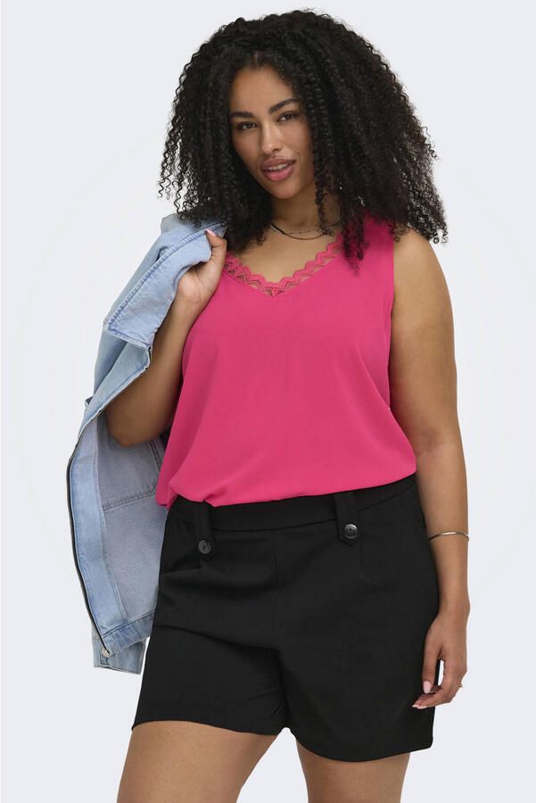 ONLY CARMAKOMA top Plus Size roze