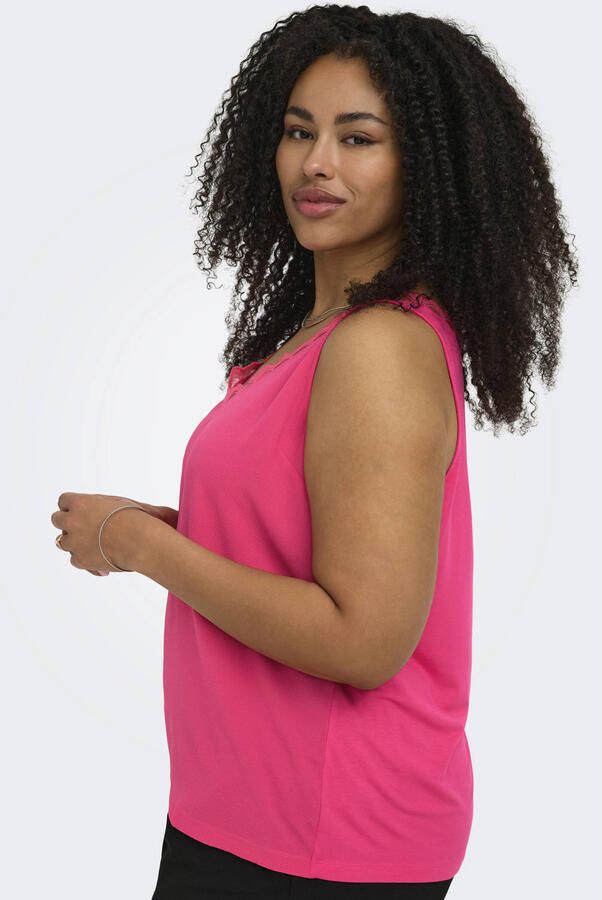 ONLY CARMAKOMA top Plus Size roze - Foto 2