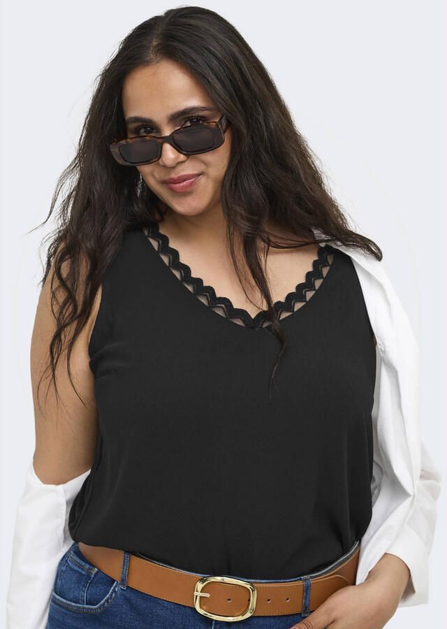ONLY CARMAKOMA top Plus Size zwart - Foto 2