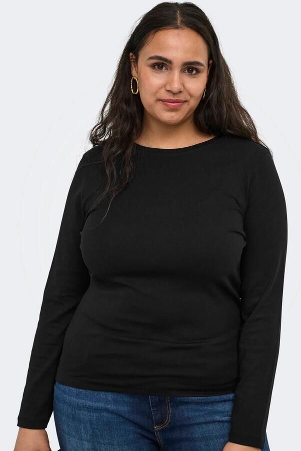 ONLY CARMAKOMA top Plus Size zwart - Foto 3