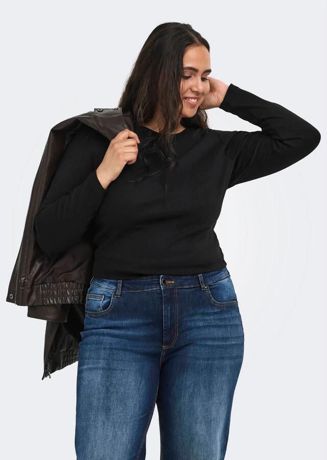 ONLY CARMAKOMA top Plus Size zwart - Foto 2