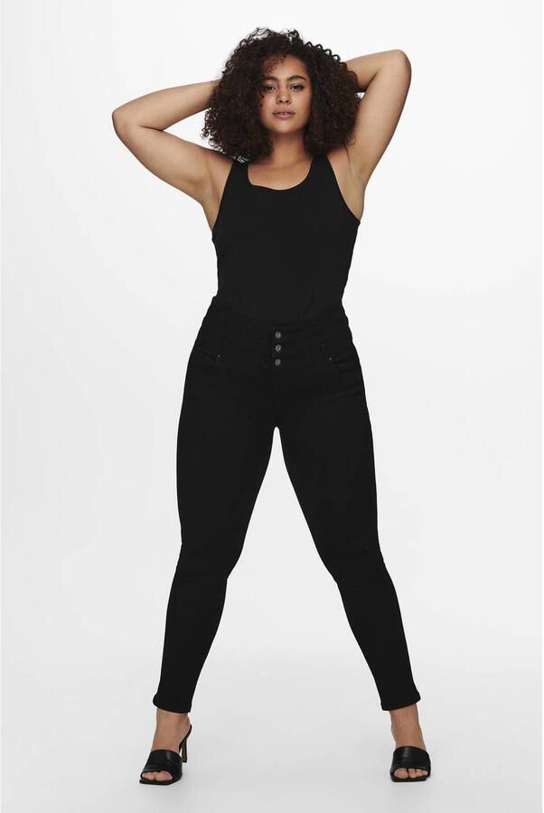 ONLY CARMAKOMA basis singlet CARTIME zwart - Foto 2