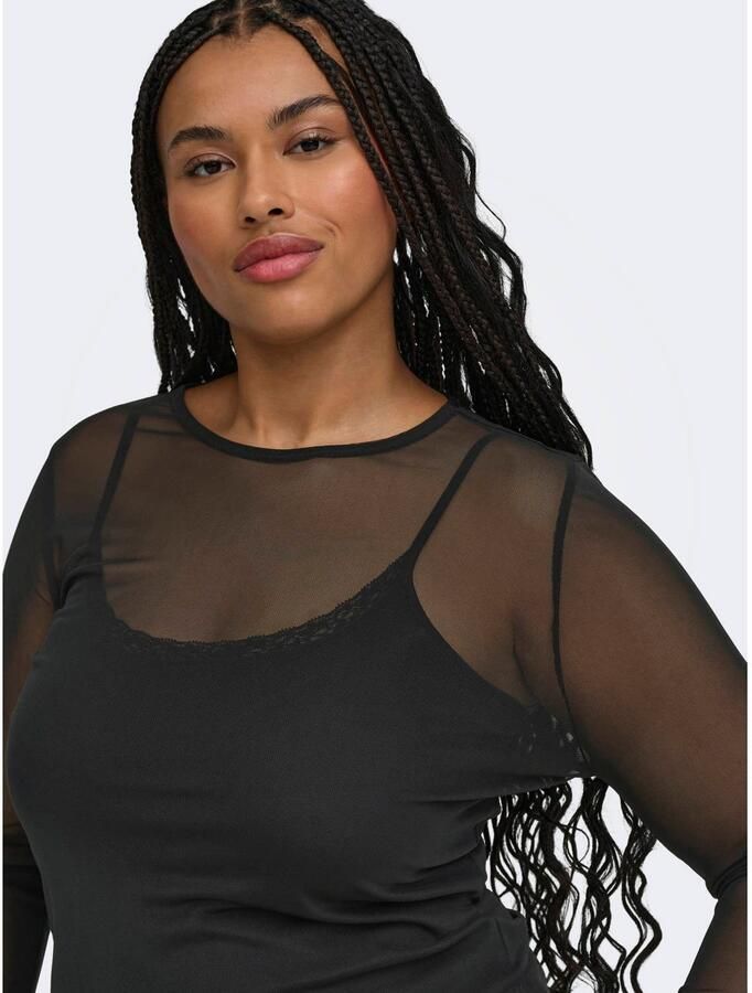 ONLY CARMAKOMA top Plus Size zwart