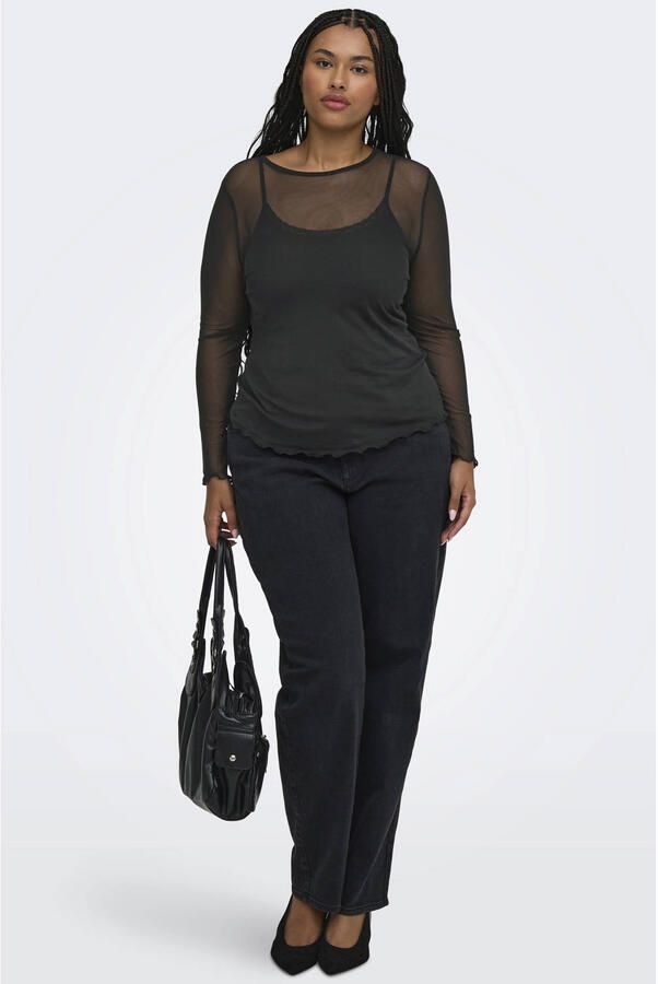 ONLY CARMAKOMA top Plus Size zwart - Foto 2