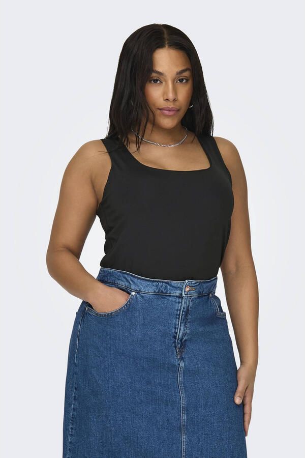 Only Carmakoma 2-Ways Fit Top voor Junioren Black Dames - Foto 3