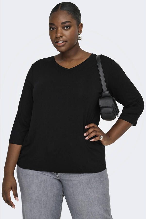 ONLY CARMAKOMA top zwart - Foto 3