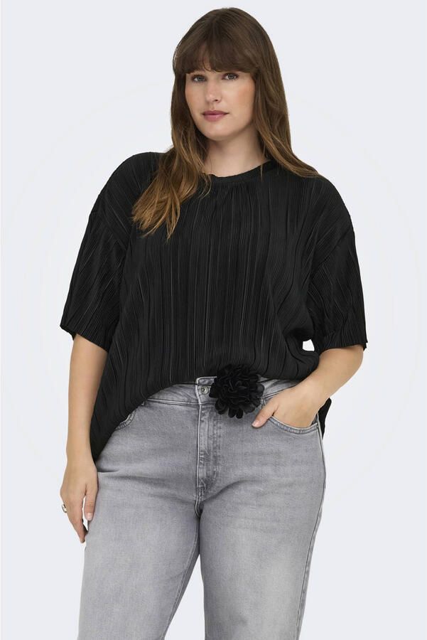 ONLY CARMAKOMA Plisséshirt CARRAVENNA S S PLISSE TOP JRS NOOS