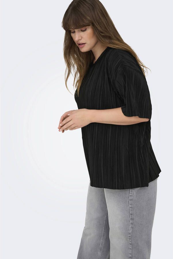 ONLY CARMAKOMA Plisséshirt CARRAVENNA S S PLISSE TOP JRS NOOS - Foto 3
