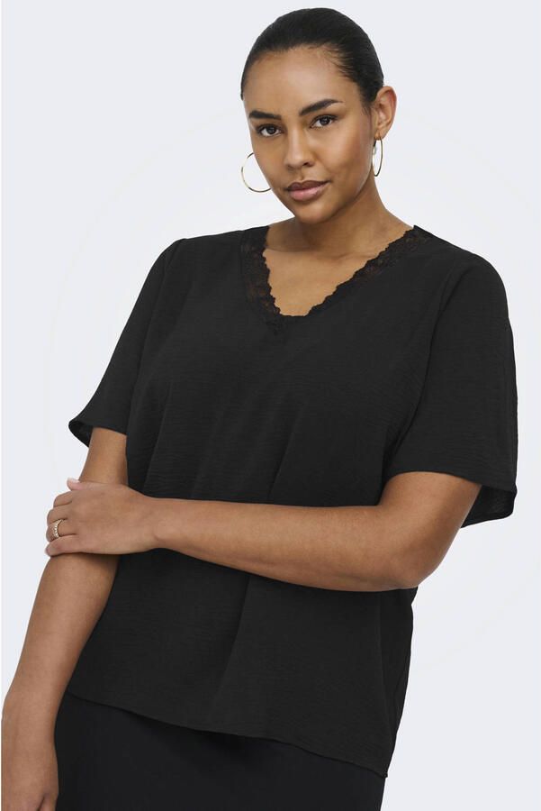 ONLY CARMAKOMA top zwart - Foto 3