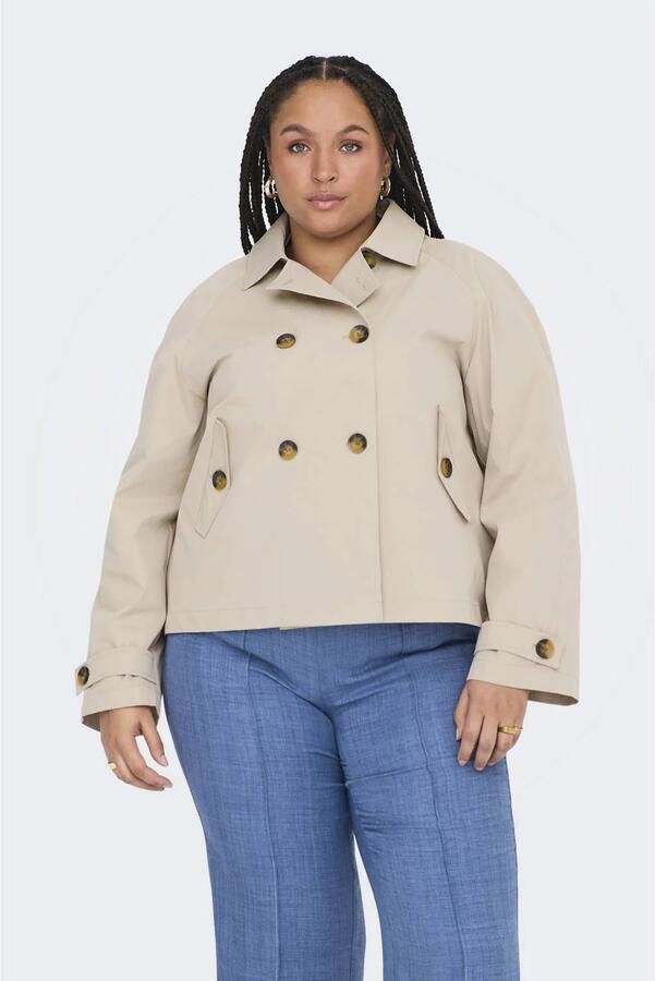 ONLY CARMAKOMA Kort jack CARAPRIL LIFE SHORT TRENCHCOAT OTW NOOS - Foto 2