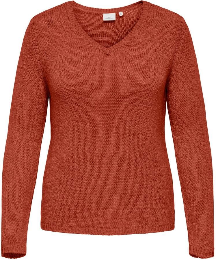 ONLY CARMAKOMA trui Plus Size donkeroranje