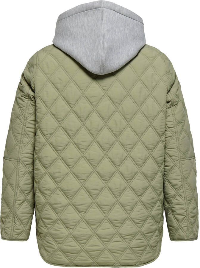 ONLY CARMAKOMA tussenjas quilted groen - Foto 2