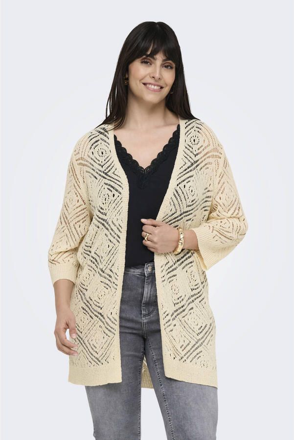 ONLY CARMAKOMA Vest CARWISTY 3 4 SL OPEN CARDIGAN KNT - Foto 2