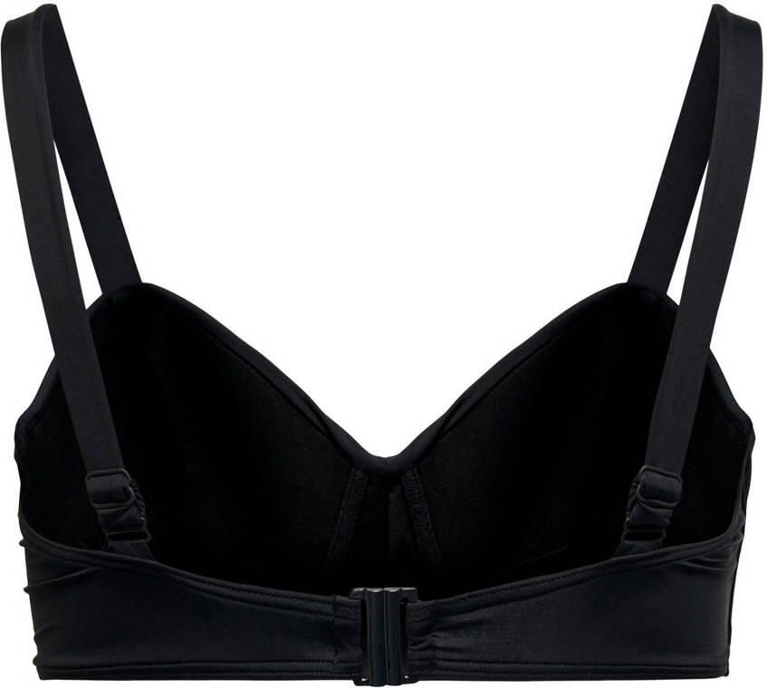 ONLY CARMAKOMA voorgevormde beugel bikinitop CARSOPHIA zwart - Foto 1