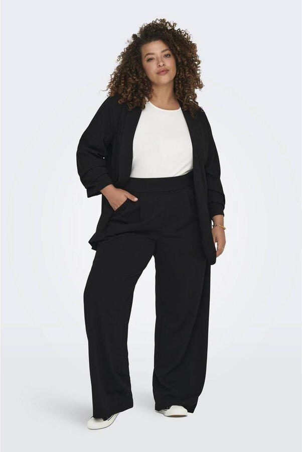 ONLY CARMAKOMA wide leg high waist broek zwart - Foto 3