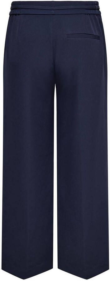 ONLY CARMAKOMA wide leg high waist casual broek donkerblauw - Foto 2
