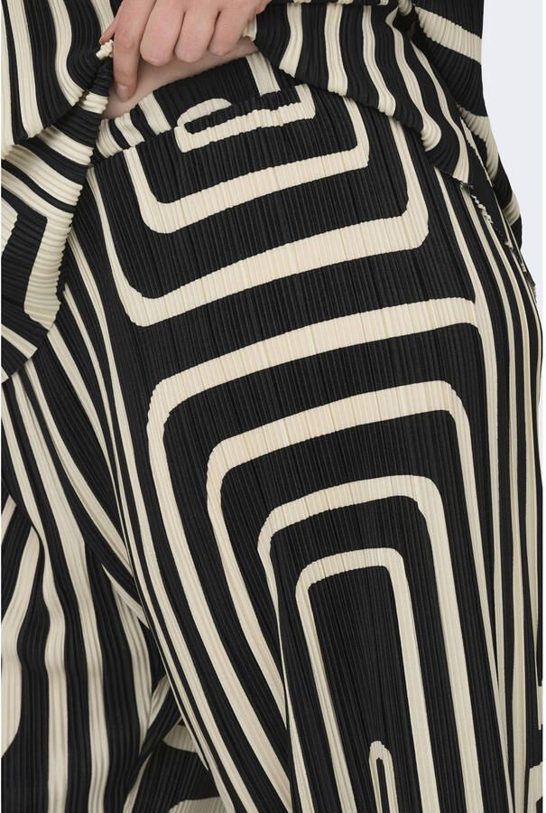 ONLY CARMAKOMA wide leg high waist casual broek zwart - Foto 2
