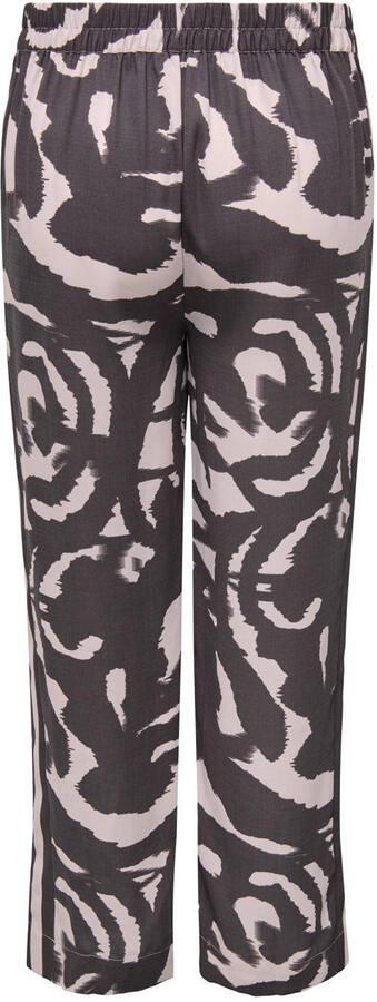 ONLY CARMAKOMA wide leg regular waist broek aubergine