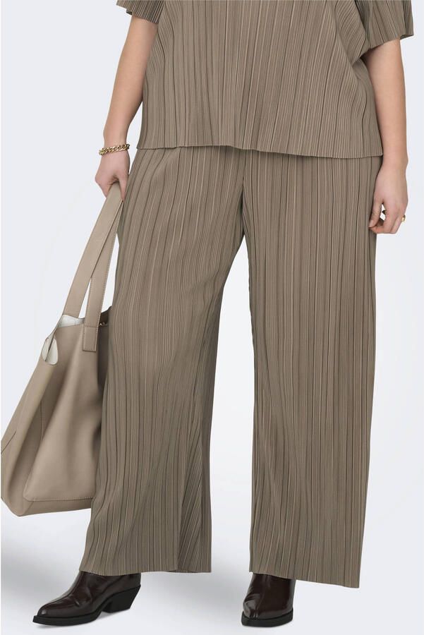 ONLY CARMAKOMA wide leg regular waist casual broek
