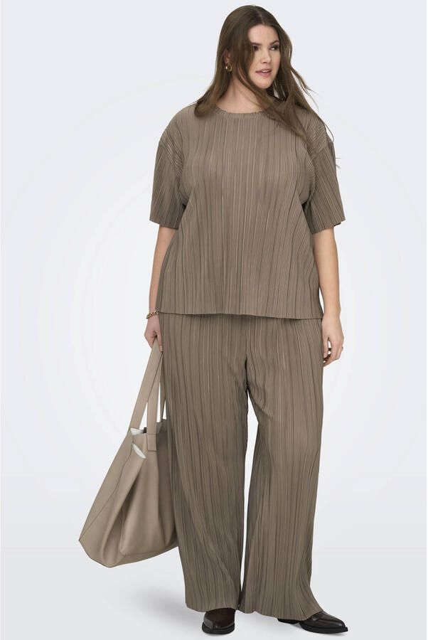 ONLY CARMAKOMA wide leg regular waist casual broek - Foto 2