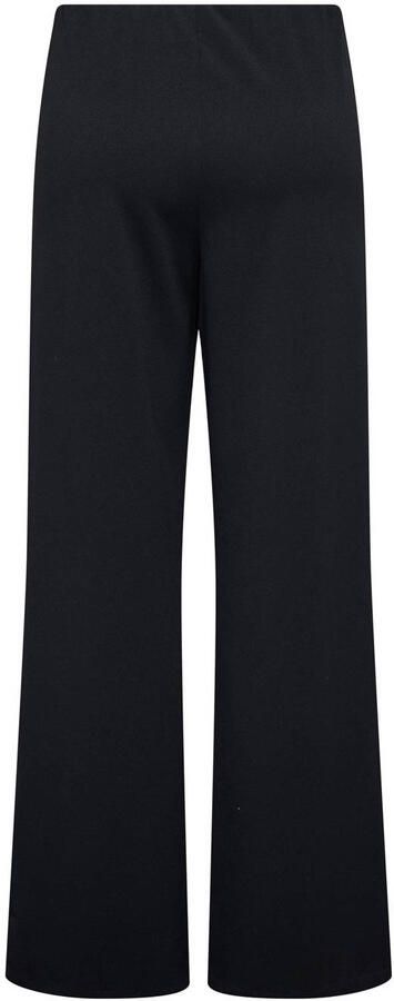 ONLY CARMAKOMA wide leg regular waist casual broek zwart