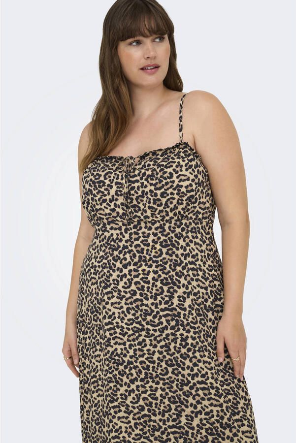 ONLY CARMAKOMA zomerjurk bruin - Foto 3