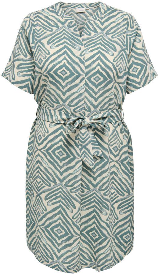 ONLY CARMAKOMA Zomerjurk CARSHILLA 2 4 KNEE DRESS VIS AOP BS