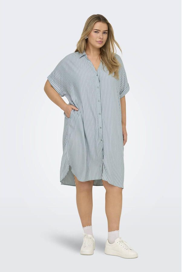 ONLY CARMAKOMA Zomerjurk CARPENNA S S LOOSE KNEE DRESS AOP