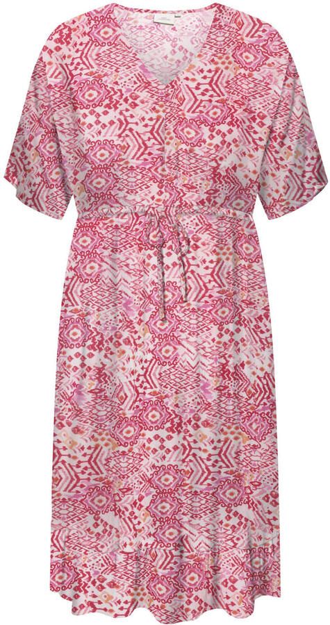 ONLY CARMAKOMA zomerjurk roze