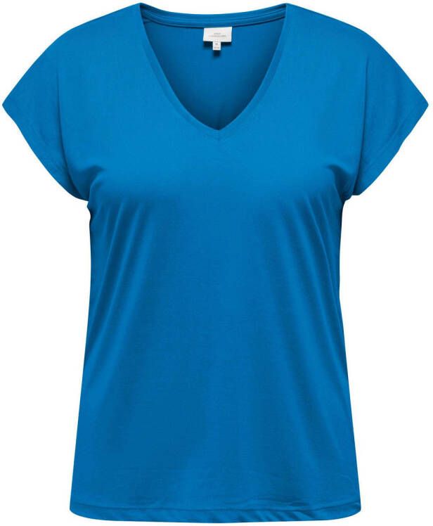 ONLY CARMAKOMA T-shirt CARNICKY blauw
