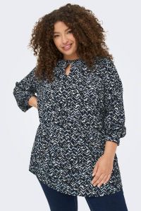 ONLY CARMAKOMA top CARLUXSOF met all over print blauw