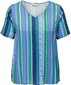 ONLY CARMAKOMA PLUS SIZE blouseshirt van viscose met all-over motief