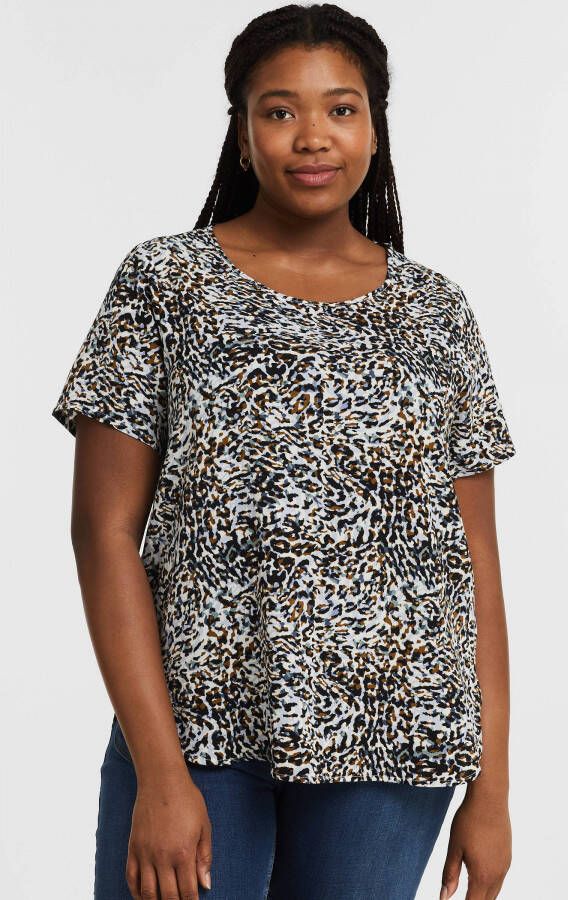 ONLY CARMAKOMA PLUS SIZE blouseshirt met bloemenmotief model 'Carvica'