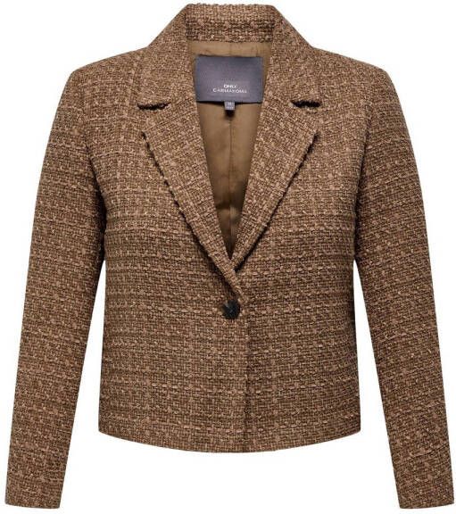 ONLY CARMAKOMA tweed blazer CARNEWKENNEDY bruin