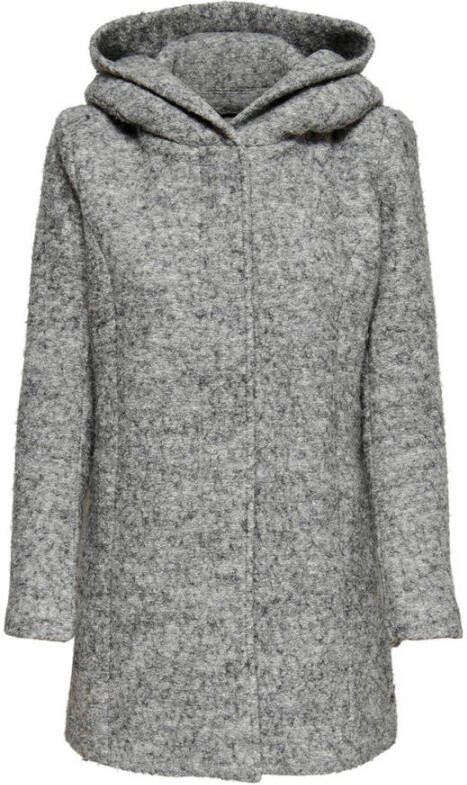 ONLY coat met textuur grijs
