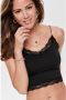 Only Kanten top ONLVICKY LACE SEAMLESS CROPPED TOP - Thumbnail 1