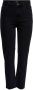 ONLY cropped high waist straight fit jeans ONLEMILY black denim - Thumbnail 1