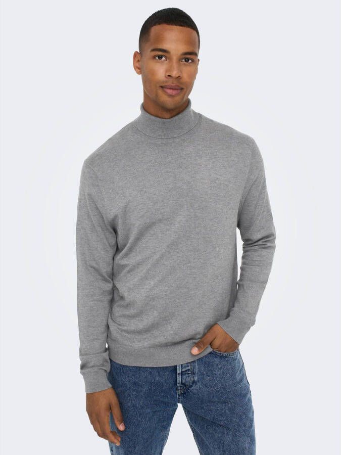 Only & Sons Trui Only & Sons ONSWYLER LIFE REG ROLL NECK KNIT NOOS