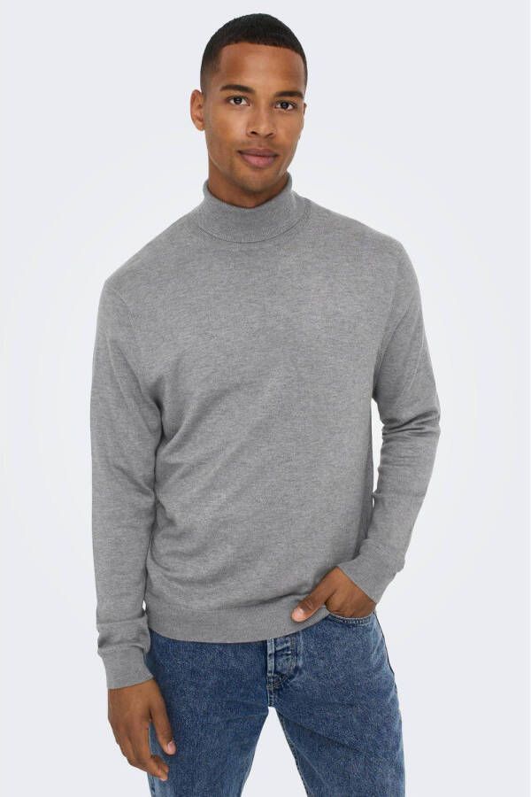 Only & Sons Trui Only & Sons ONSWYLER LIFE REG ROLL NECK KNIT NOOS