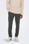 ONLY & SONS gemêleerde tapered fit broek ONSMARK donkergrijs zwart gemeleerd - Thumbnail 1
