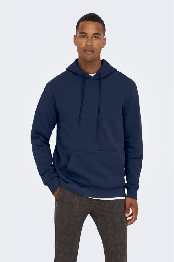 ONLY & SONS hoodie ONSCERES donkerblauw