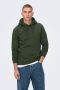 Only & Sons Comfortabele hoodie met verstelbare capuchon Green Heren - Thumbnail 1