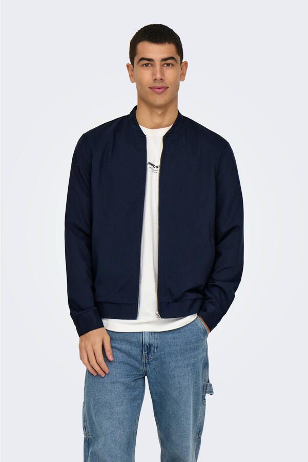 Only & Sons Sweatjack met opstaande kraag model 'MARK'