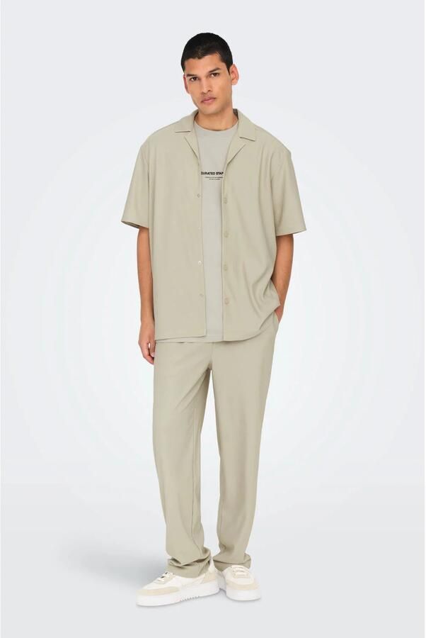 ONLY & SONS casual overhemd beige - Foto 2