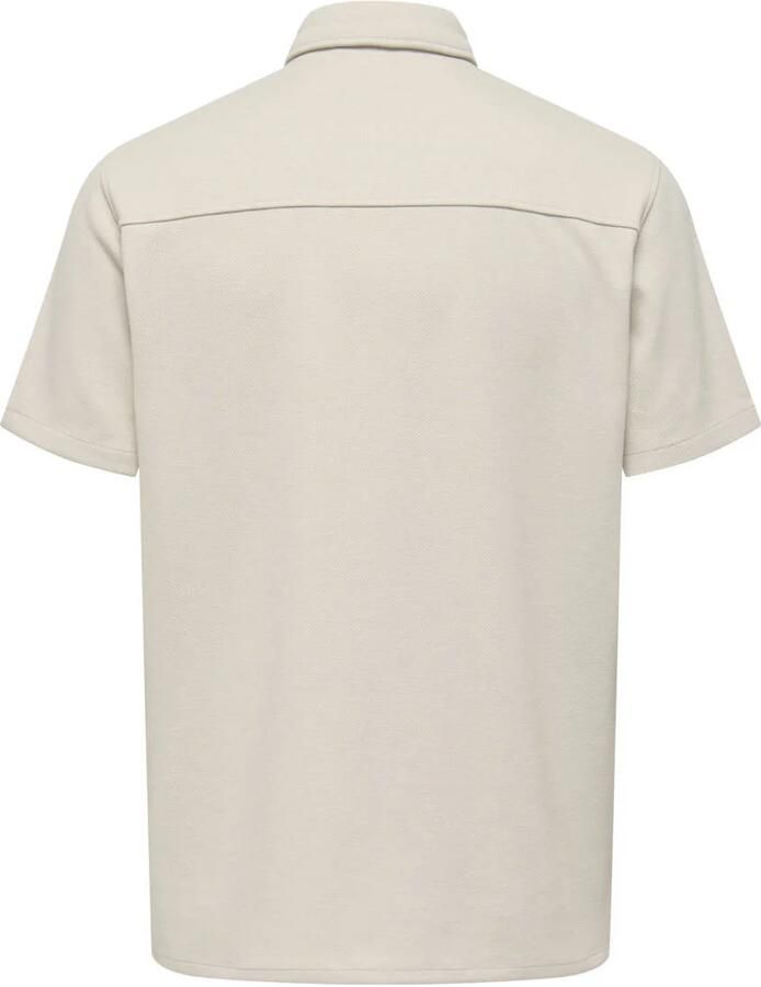 ONLY & SONS casual overhemd beige - Foto 2