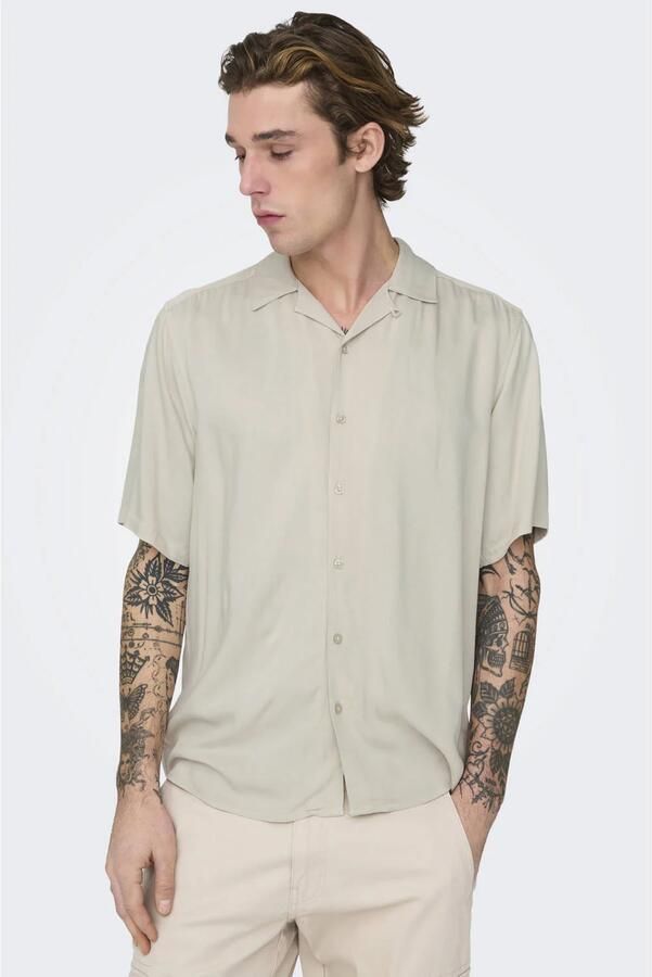 ONLY & SONS Overhemd met korte mouwen ONSDASH LIFE REG VISC RES SS SHIRT - Foto 2