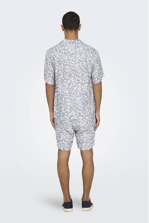 ONLY & SONS casual overhemd blauw - Foto 3