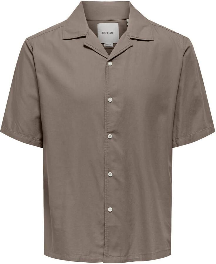 ONLY & SONS casual overhemd bruin - Foto 1