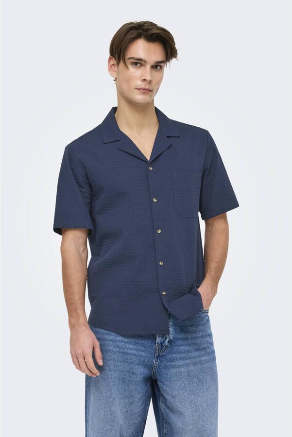 ONLY & SONS Overhemd met korte mouwen ONSEYE RESORT SEERS 0009 SHIRT NOOS