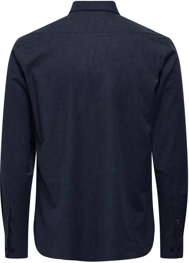 ONLY & SONS Overhemd met lange mouwen ONSROAD LIFE REG MELANGE LS SHIRT NOOS